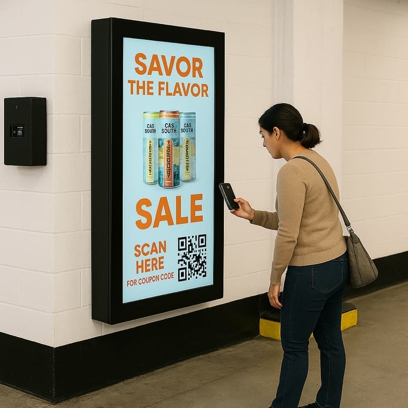 Blog 2 experience person scan QR code Blog 2 (experience) person scan QR code
